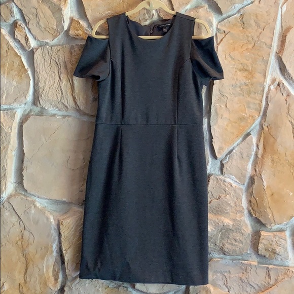 Banana Republic Dresses & Skirts - Banana Republic Gray Cold Shoulder dress